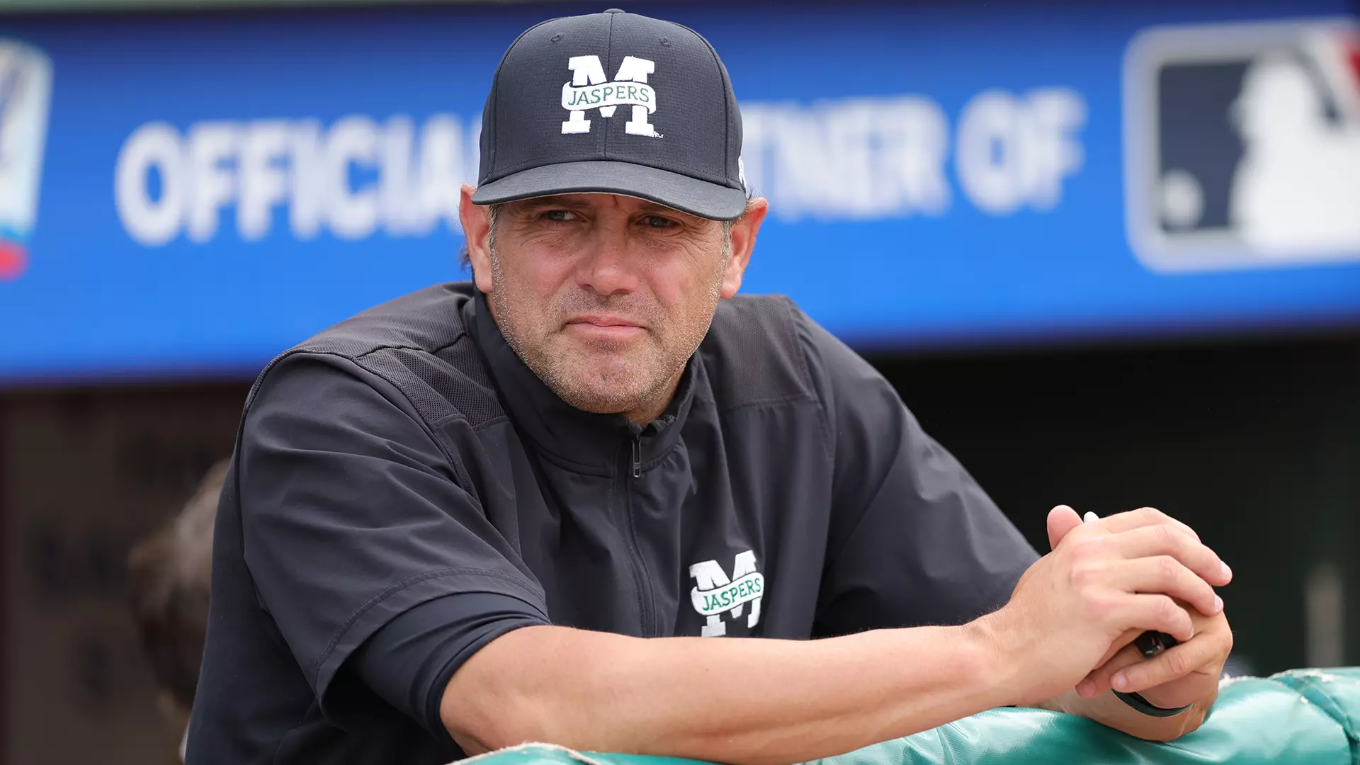 Dave Miller in the dugout